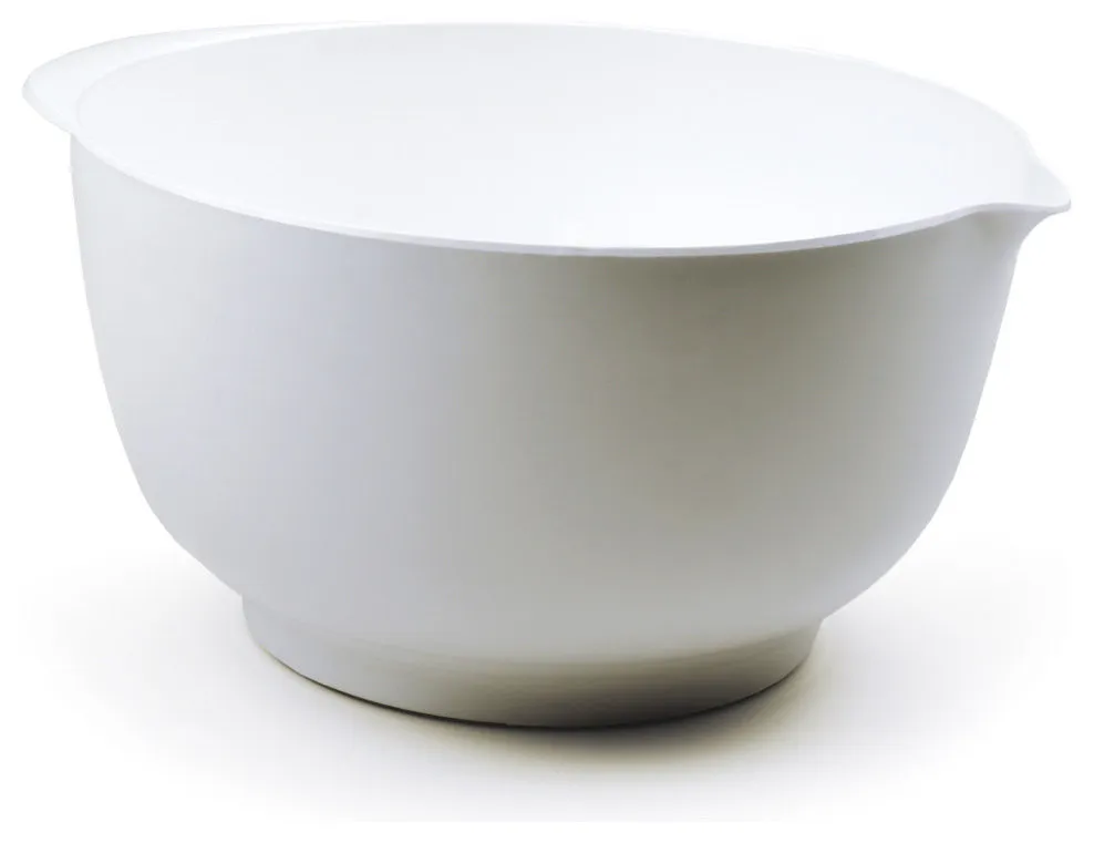 RSVP White Melamine 4 Quart Mixing Bowl