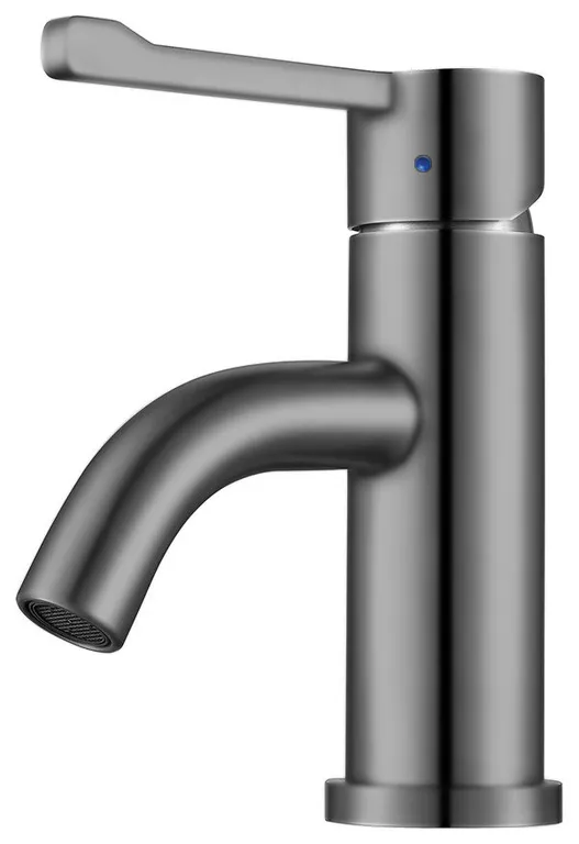 Solid Stainless Steel, single hole, extended single lever lavatory faucet