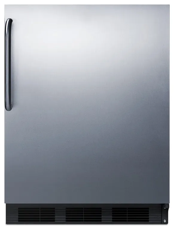 Summit FF7BKTBADA 24"W 5.5 Cu. Ft. Compact Freezerless - Stainless Steel