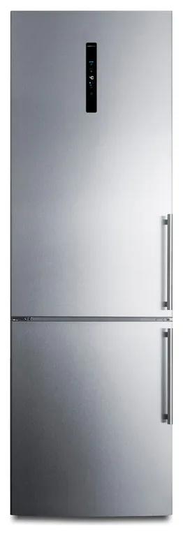 Summit FFBF249SS2LHD 24"W 10.6 Cu. Ft. Energy Star Certified - Stainless Steel