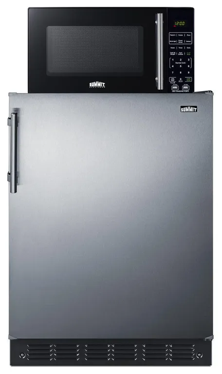 Summit MRF708LA 24"W 5.1 Cu. Ft. Right Hinge Compact Freezerless - Stainless
