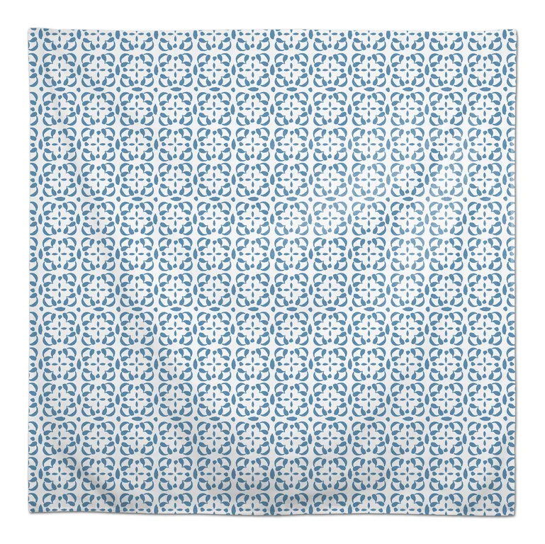 Tile Pattern Blue 2 58x58 Tablecloth