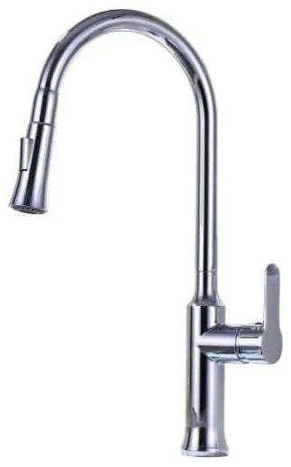 Vanity Art  Pull out kitchen faucet, chrome, Chrome, F80300