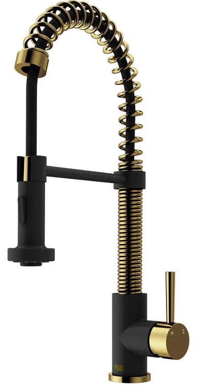 VIGO Edison 19" H Single Handle Pull-Down Sprayer Kitchen Faucet