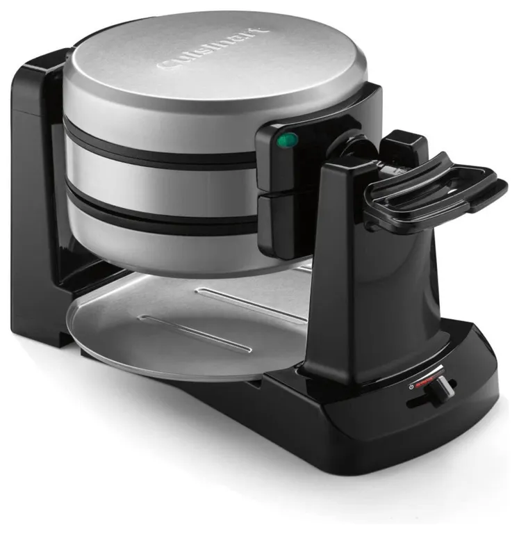 WAF-F40 Double Flip Belgian Waffle Maker, New Black/Stainless