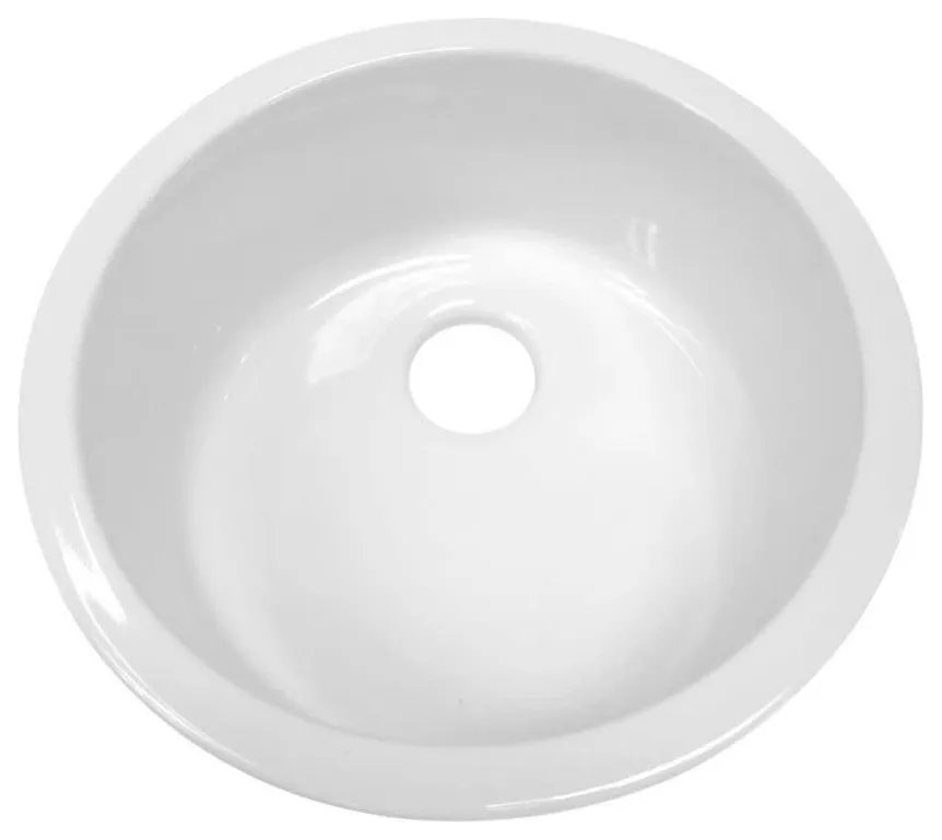 Whitehaus WHE1818 Elementhaus 18-1/4" Single Basin Undermount - White