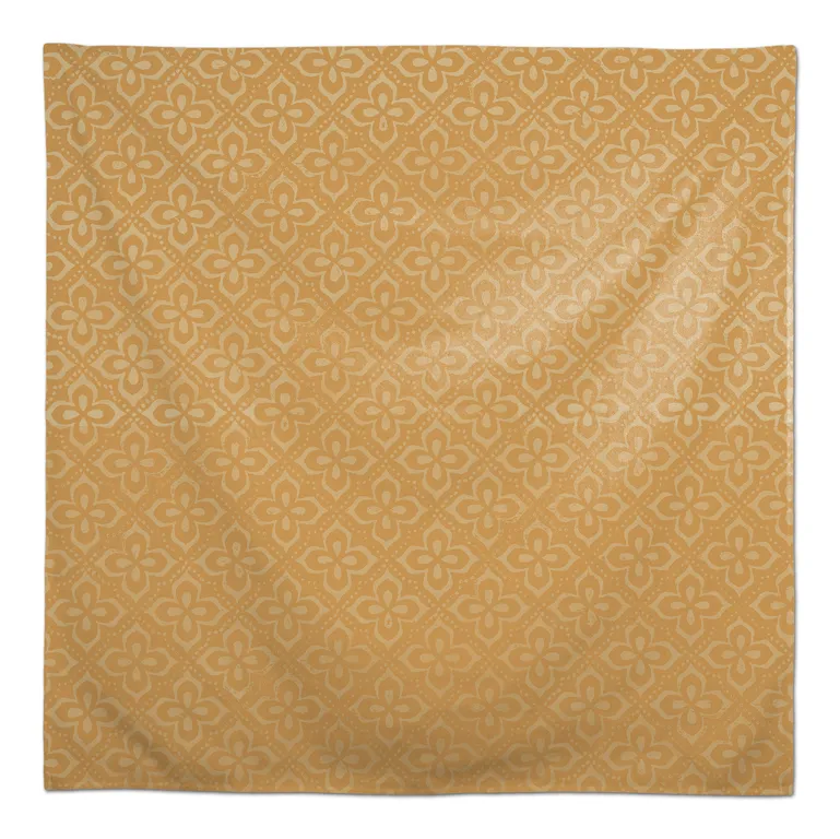 yellow medallion pattern 58x58 tablecloth b499b083