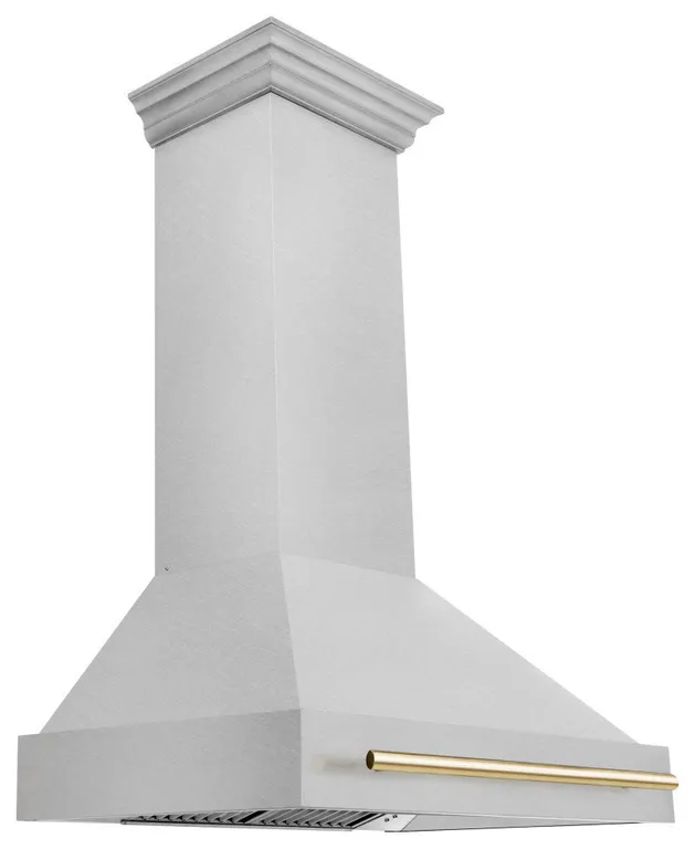 ZLINE 36 In. Wall Mount Hood, DuraSnow With DuraSnow, 8654SNZ-36-G