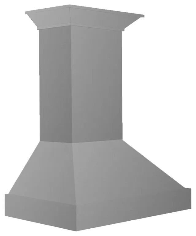 ZLINE 42 in. Wooden Wall Mount Range Hood, Gray Includes Motor, KBUU-42