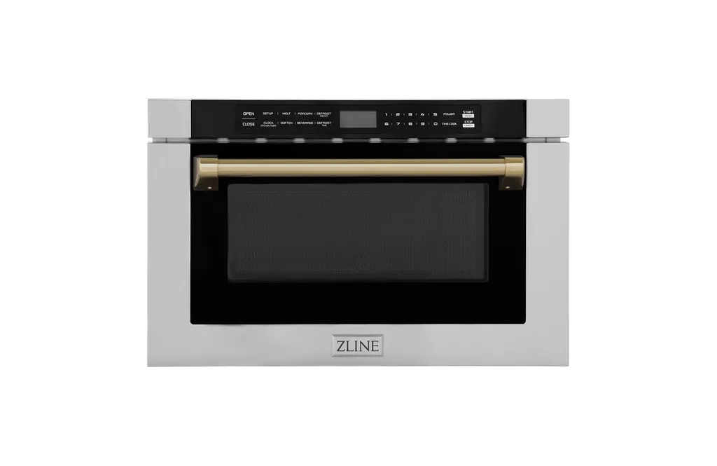 ZLINE Microwave Drawer s, Stainless and Champagne Bronze MWDZ-1-H-CB