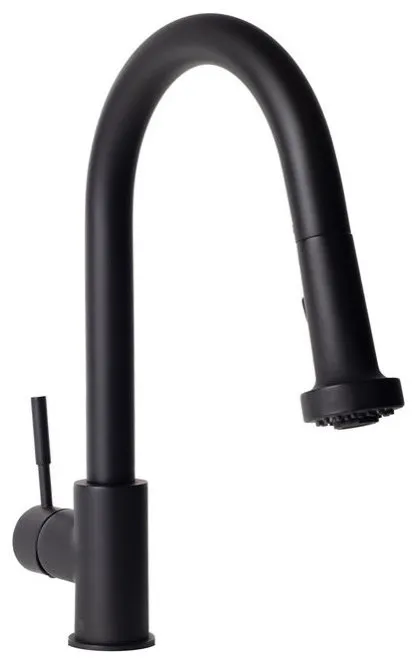 zline monet kitchen faucet in matte black mon kf mb cf01a662
